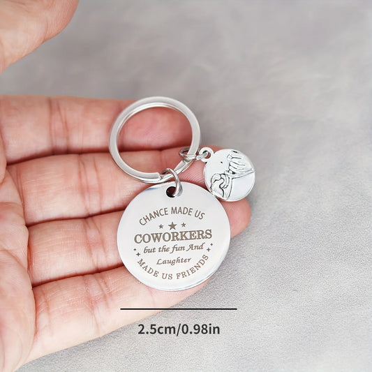 Corporate Gift Coworker Appreciation Keychain Gift Inspirational Keychain For Colleagues Work Bestie Leaving Gifts For Men