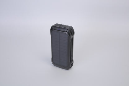 1Pc Portable Solar Charger 49800mAh Power Bank External Battery Pack 22.5W PD Fast Charging Built In 4 Cables 15W Wireless Charging LED Flashlight For Camping Hiking Picnic Travel