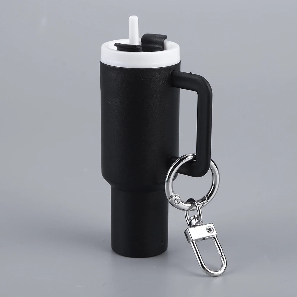 6-1pcs Creative Mini Cup Keychain Pendant Chapstick Holder Fun Key Ring Handbag Charms Key Ring for Backpack Tumbler Accessories