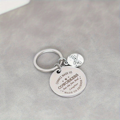 Corporate Gift Coworker Appreciation Keychain Gift Inspirational Keychain For Colleagues Work Bestie Leaving Gifts For Men