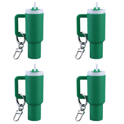6-1pcs Creative Mini Cup Keychain Pendant Chapstick Holder Fun Key Ring Handbag Charms Key Ring for Backpack Tumbler Accessories