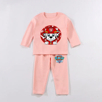 PAW Patrols Kids Anime Cute Pajamas Children Long Sleeve Pyjamas Autumn Winter Warm Loungewear Boy Girl Cartoon Casual Home Wear