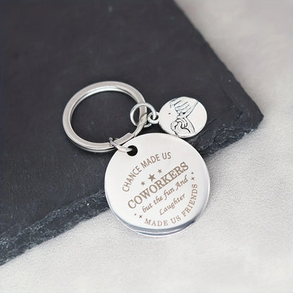 Corporate Gift Coworker Appreciation Keychain Gift Inspirational Keychain For Colleagues Work Bestie Leaving Gifts For Men