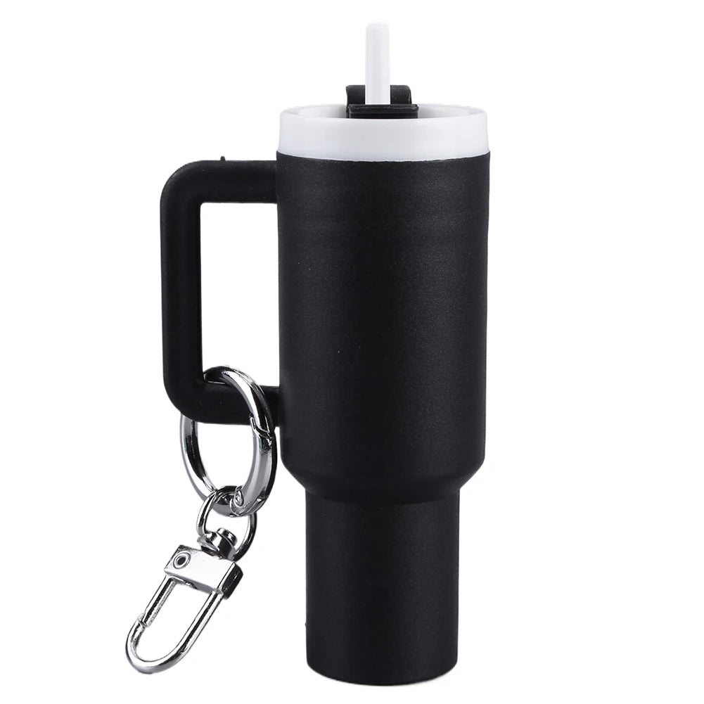 6-1pcs Creative Mini Cup Keychain Pendant Chapstick Holder Fun Key Ring Handbag Charms Key Ring for Backpack Tumbler Accessories