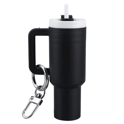 6-1pcs Creative Mini Cup Keychain Pendant Chapstick Holder Fun Key Ring Handbag Charms Key Ring for Backpack Tumbler Accessories
