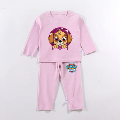 PAW Patrols Kids Anime Cute Pajamas Children Long Sleeve Pyjamas Autumn Winter Warm Loungewear Boy Girl Cartoon Casual Home Wear