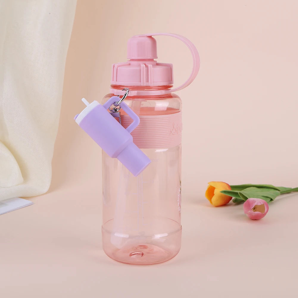 6-1pcs Creative Mini Cup Keychain Pendant Chapstick Holder Fun Key Ring Handbag Charms Key Ring for Backpack Tumbler Accessories