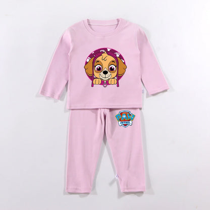 PAW Patrols Kids Anime Cute Pajamas Children Long Sleeve Pyjamas Autumn Winter Warm Loungewear Boy Girl Cartoon Casual Home Wear