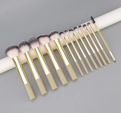 13SupportRTLong Tube Makeup Brush Set Soft Bristles Loose Powder Blush Highlight Contour Brush Eyeshadow Brush