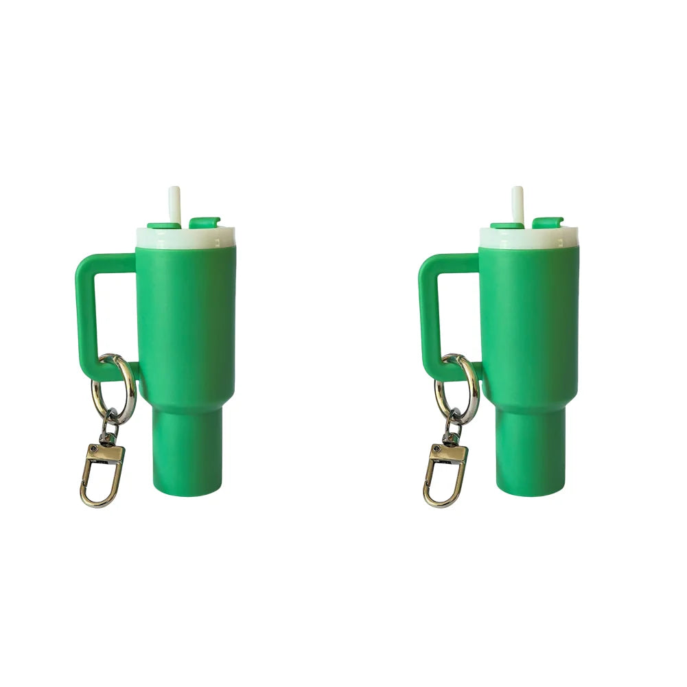 6-1pcs Creative Mini Cup Keychain Pendant Chapstick Holder Fun Key Ring Handbag Charms Key Ring for Backpack Tumbler Accessories