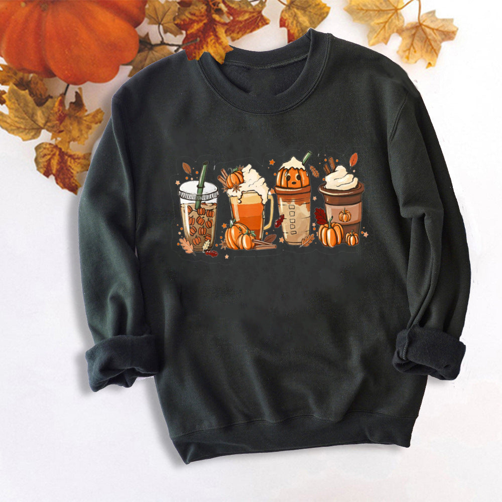 Fall Coffee Shirt Cute Fall Sweatshirt Halloween Pumpkin Spice Shirt Womens Fall Sweater Tis The Season Halloween Party Tee