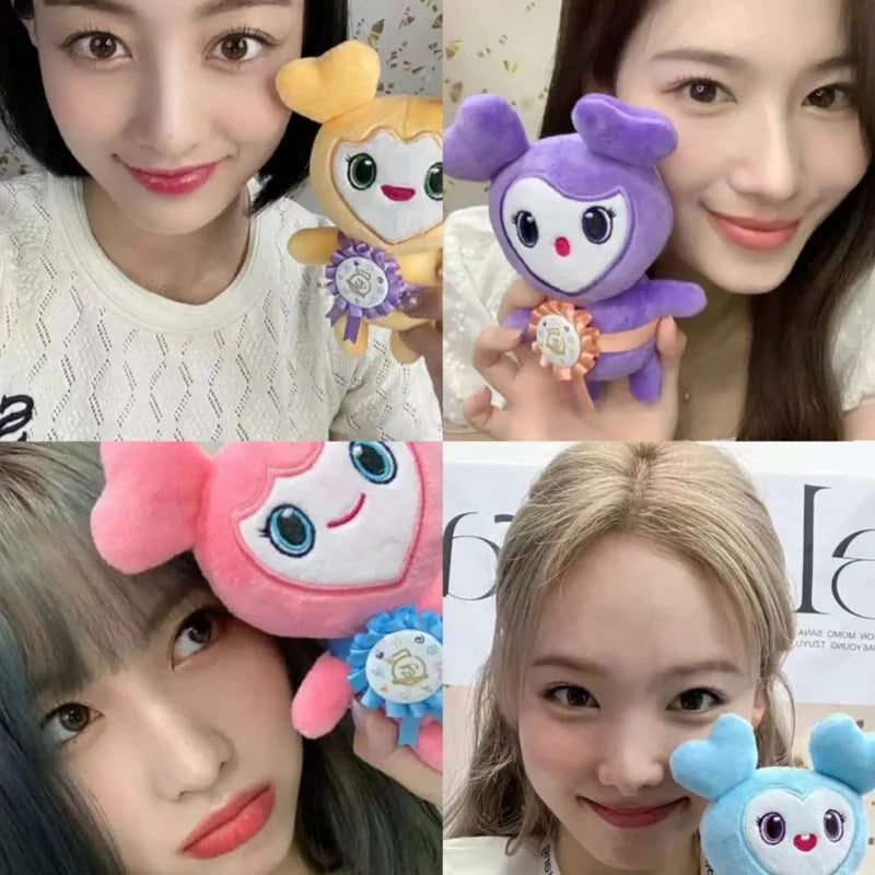 2025 Korean Super Star Twice Momo Plush Kpop Keychain Stuffed Toys Character Nayeon Sana Jungyeon Lovely Doll For Fan Gifts