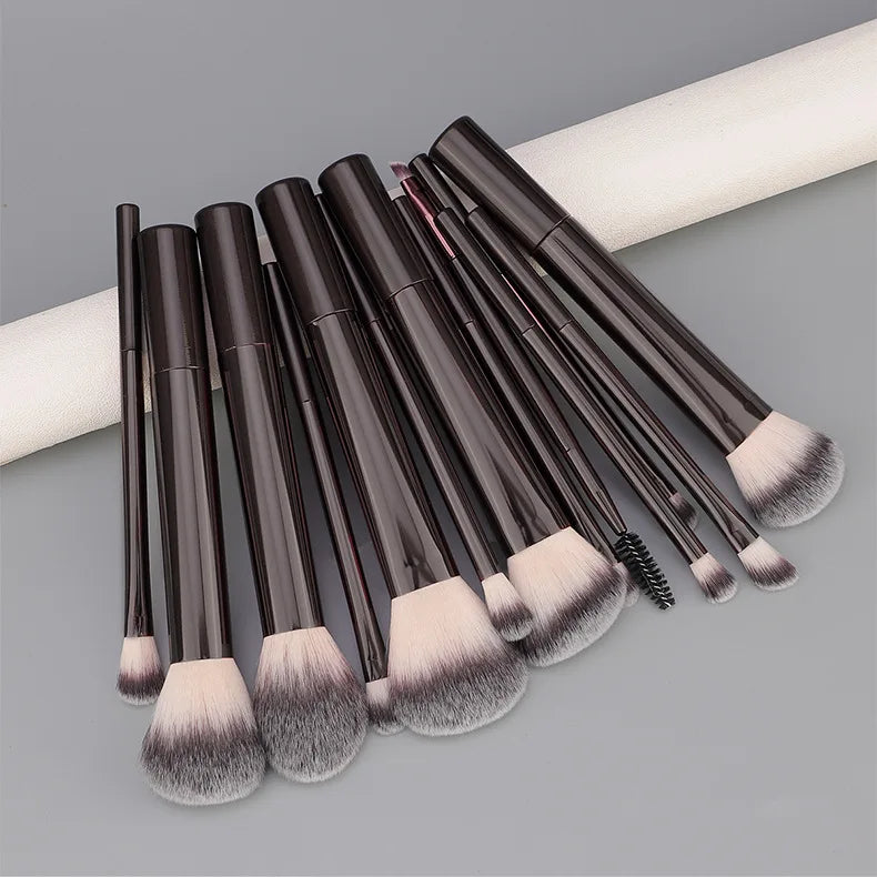 13SupportRTLong Tube Makeup Brush Set Soft Bristles Loose Powder Blush Highlight Contour Brush Eyeshadow Brush