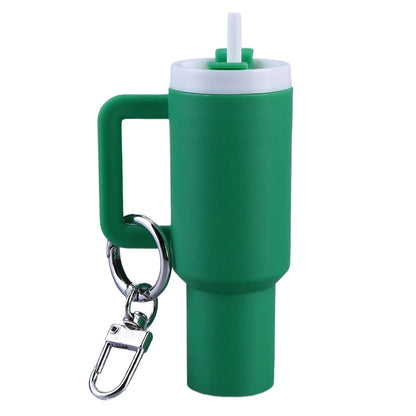 6-1pcs Creative Mini Cup Keychain Pendant Chapstick Holder Fun Key Ring Handbag Charms Key Ring for Backpack Tumbler Accessories
